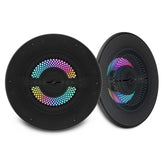 Luxury 6.5” 2-Way Marine Coaxial Speaker with Digital LED Lights and Flush Magnetic Mount Grille | 150W RMS 4-Ohm