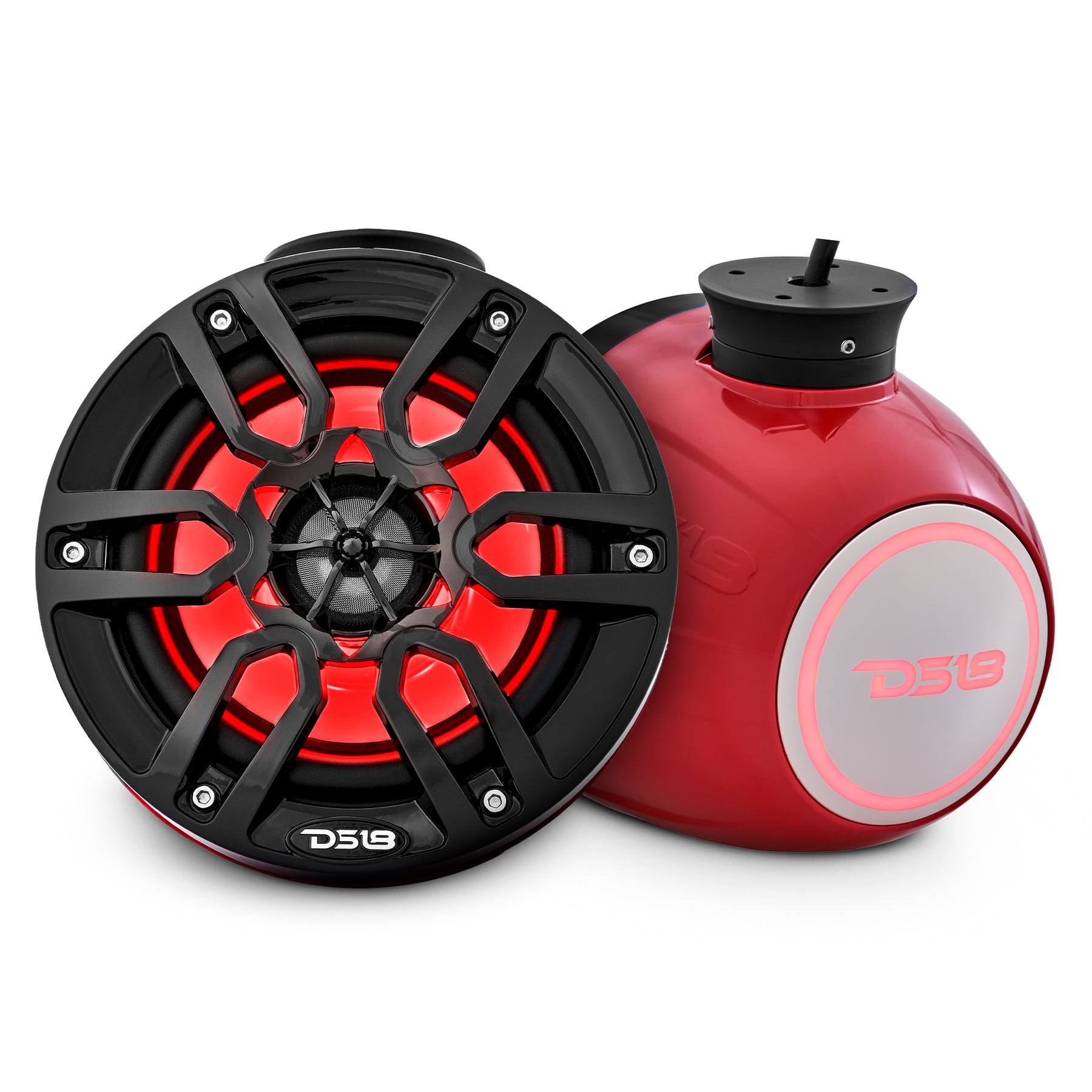 NXL 6.5" Pod 300w Speaker with Integrated RGB LED Lights (Pair) - Perfect For Jet Skis