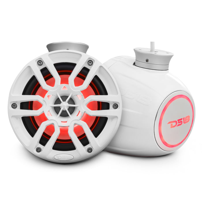 Altavoz NXL Pod de 6,5" y 300 W con luces LED RGB integradas (par): perfecto para motos acuáticas.