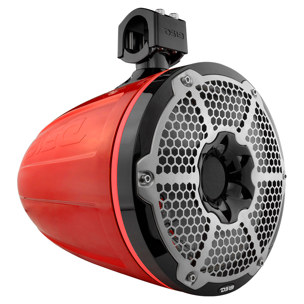 Torre marina de 10" con luces LED RGB integradas. Sin altavoces. 