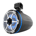 NXL 8" Neodymium Marine and Powersports Towers with Built-in Passive Radiator, 1" Driver and LED RGB Lights 180 Watts Rms
