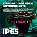 10” Marine Subwoofer with Hybrid Magnet Motor, Removable Grille and Digital LED Lights - 500W RMS 4-Ohm