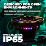 12” Marine Subwoofer with Hybrid Magnet Motor, Removable Grille and Digital LED Lights - 600W RMS 4-Ohm