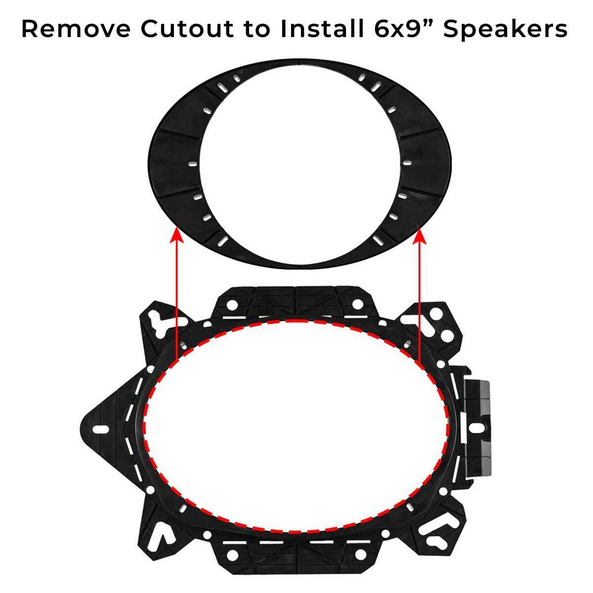 DS18 Universal OEM Speaker Adapter for 6x9” Speakers