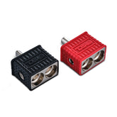 Dual 1/0-GA to 1/4-GA Amp Input Reducers with Offset Stub and Silicone Cover