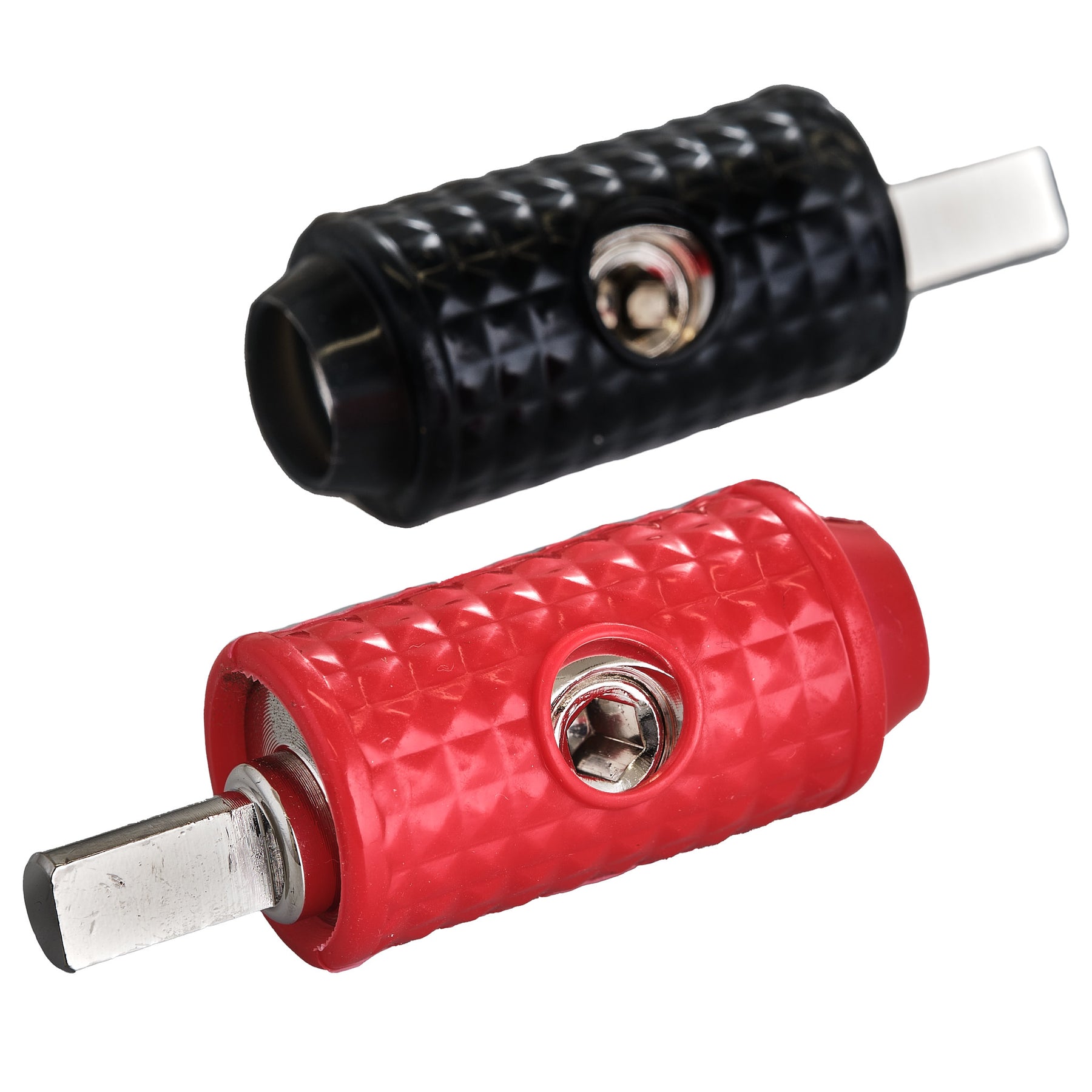 1/0-GA to 1/4-GA Amp Input Reducers with Offset Stub and Silicone Cover