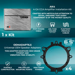 Kit de altavoces coaxiales de rango completo de 6,5" y 6x9" - Incluye adaptadores de altavoz OEM, amplificador y kit de cableado.