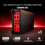 Pro Audio Speaker Bundle: 6.5" Midrange Coaxial Speakers with OEM Speaker Adapters, Amplifier, and Wiring Kit