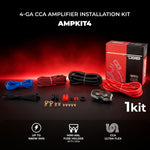 Pro Audio Speaker Bundle: 6.5" Midrange Coaxial Speakers with OEM Speaker Adapters, Amplifier, and Wiring Kit