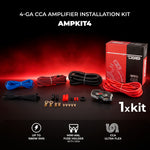 Pro Audio Speaker Bundle: 6.5" Midrange Coaxial Speakers with OEM Speaker Adapters, Amplifier, and Wiring Kit