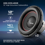 Bass Bundle: Dual 12" Subwoofers with Monoblock Amplifier and Installation Kit