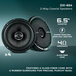 Sistema de audio para coche todo en uno (altavoces de 6,5", subwoofer de 12" y amplificador)