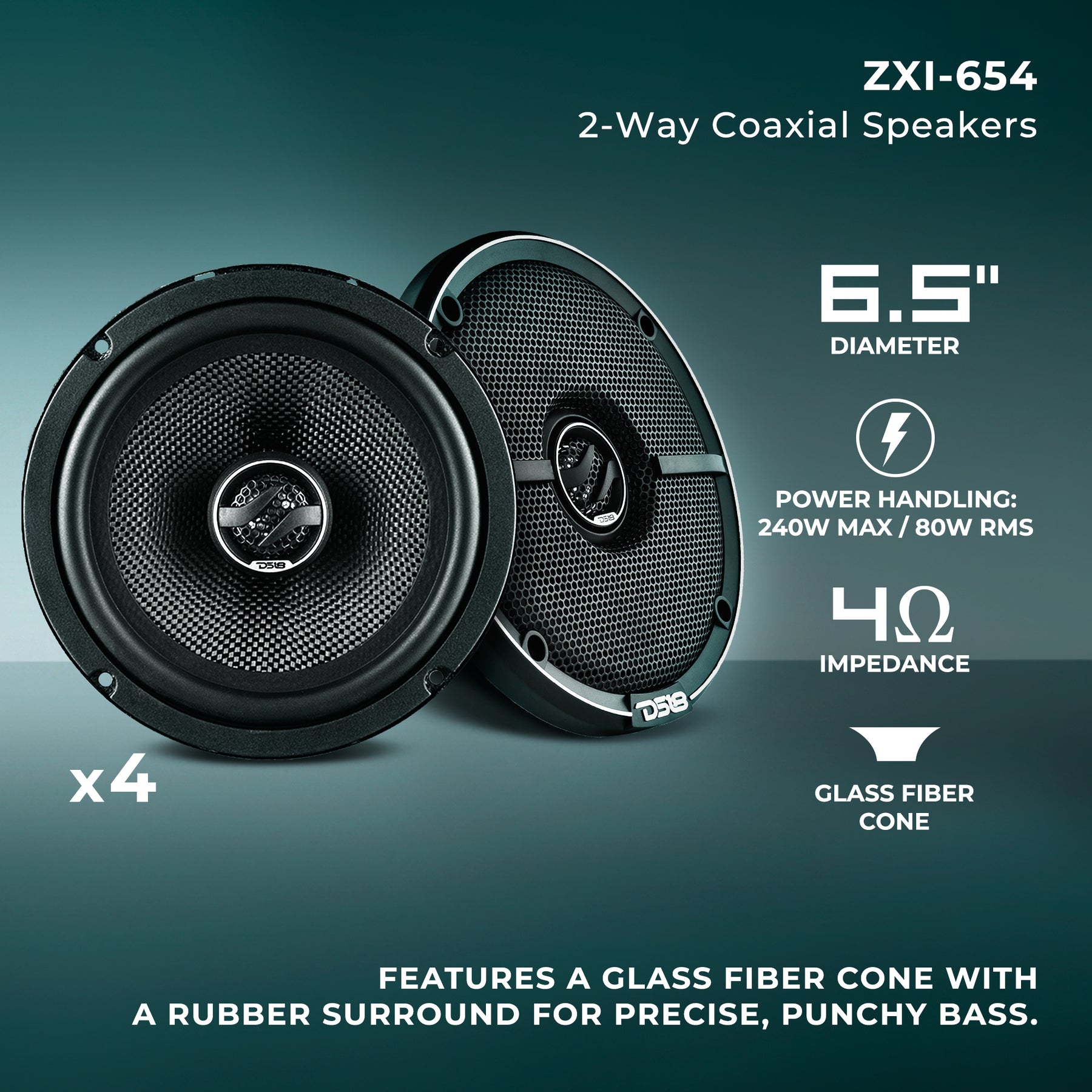 Sistema de audio para coche todo en uno (altavoces de 6,5", subwoofer de 12" y amplificador)