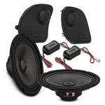 Harley-Davidson Road Glide 2014–2023 Front Stage Audio Upgrade Kit | 8" Slim Midrange Speakers + Bullet Tweeter NVY Grilles