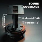 PRO-DK 1" Compression Driver with 3.5" x 4.4" Wave Guide Horn | 360W Peak 8-Ohm, Ferrite Magnet