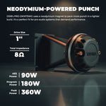 Driver de compresión PRO-DK de 1" con difusor de guía de ondas de 3.5" x 4.4" | Pico de 360W y 8 ohmios, Imán de neodimio