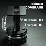 Driver de compresión PRO-DK de 1" con difusor de guía de ondas de 3.5" x 4.4" | Pico de 360W y 8 ohmios, Imán de neodimio