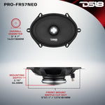PRO 5x7" Neodymium Full-Range Bullet Loudspeaker 225 Watts Rms 4-Ohm