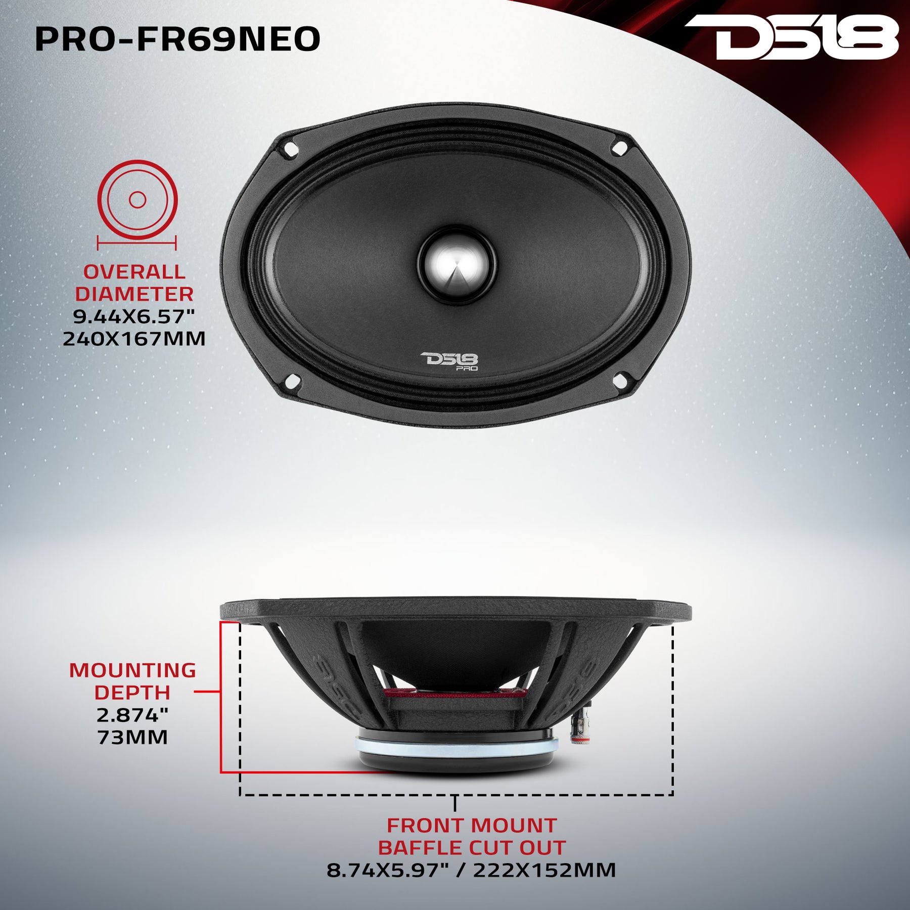 DS18 PRO-FR69NEO 6x9