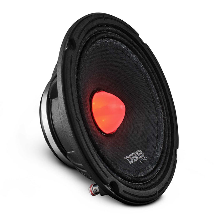 Altavoz de rango completo de 6,5" con LED RGB tipo bala, 225 vatios RMS, imán de neodimio