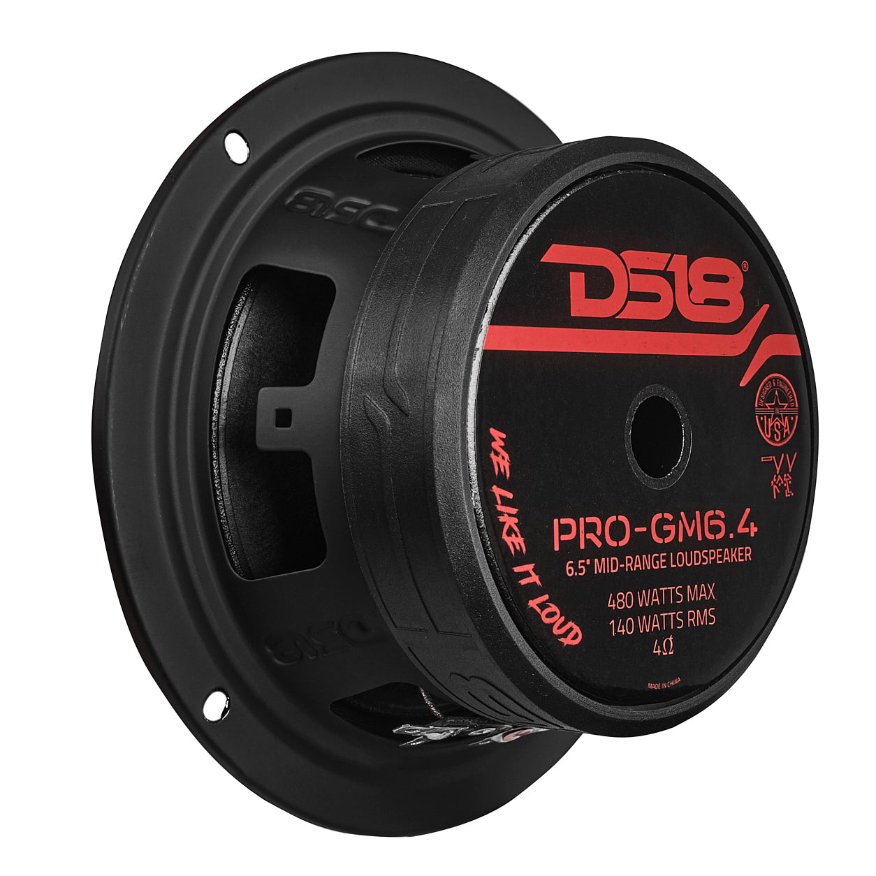 DS18 PRO-GM6.4 6.5" Mid-Range Loudspeaker 480 Watts 4-Ohm