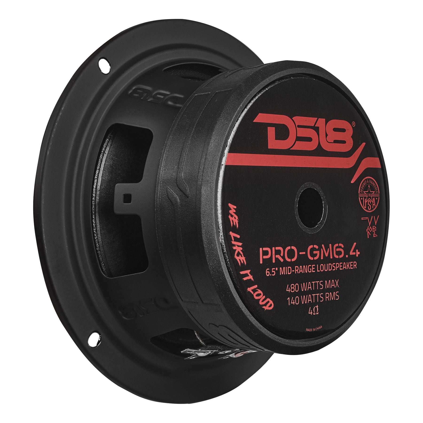 DS18 PRO-GM6.4PK Loudspeakers and Tweeters Package Including a Pair of PRO-GM6.4 + a Pair of PRO-TW1X/BK