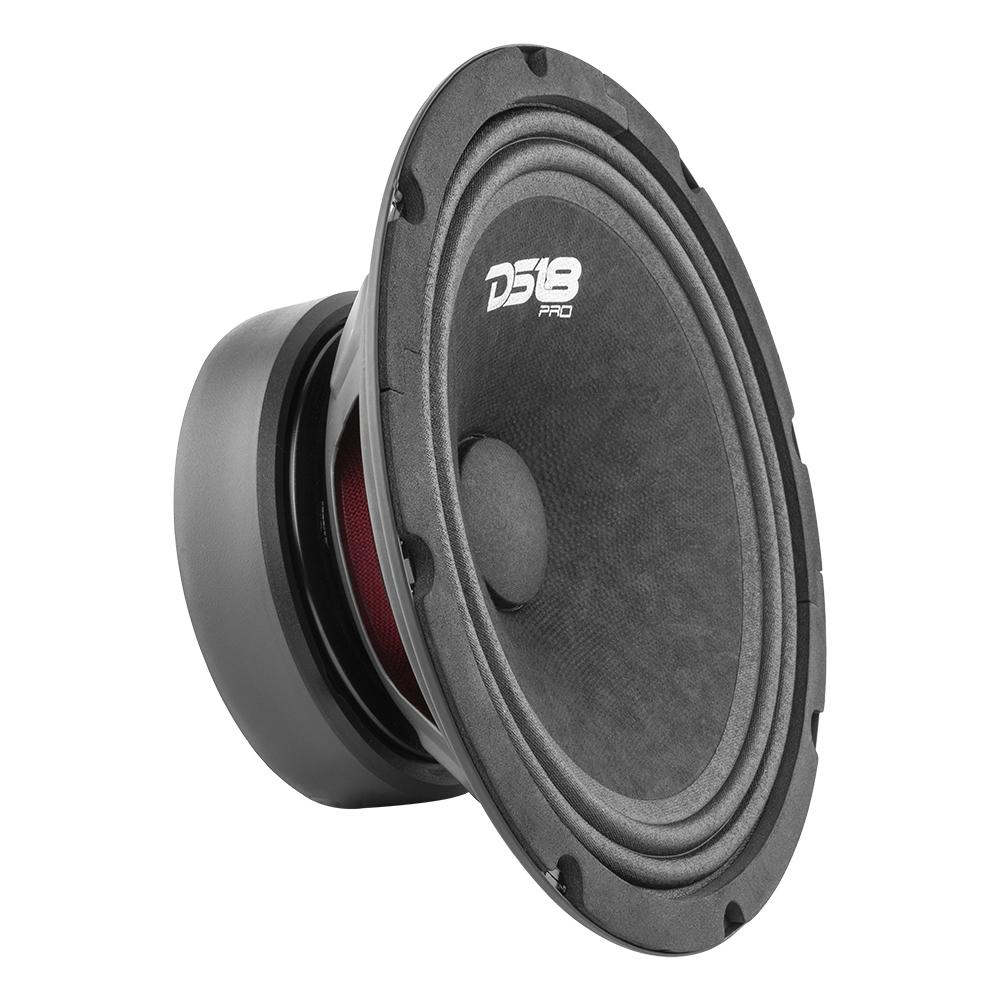 DS18 High Wattage Mid and High Range Package Extremely Loud PRO Audio 8" Set car audio stereo midrange speakers
