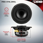 PRO 6.5" Hybrid Slim Loudspeaker with a 1" Compression Driver Horn