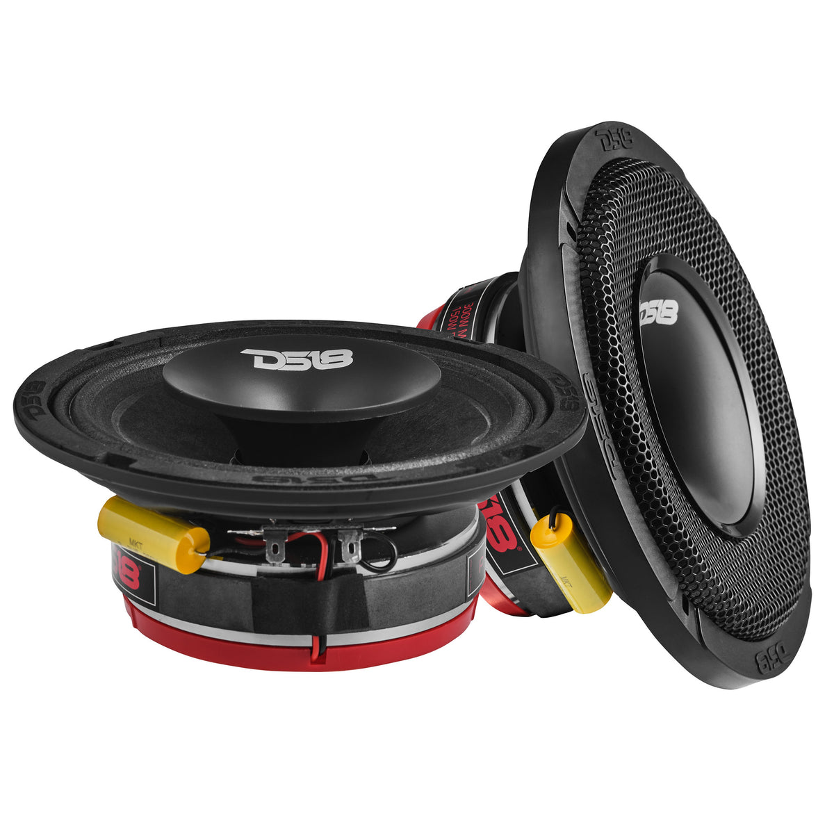 PRO 6.5" Shallow Coaxial Hybrid Mid-Range Loudspeaker with Built-in Driver 150 Watts Rms 4-Ohm