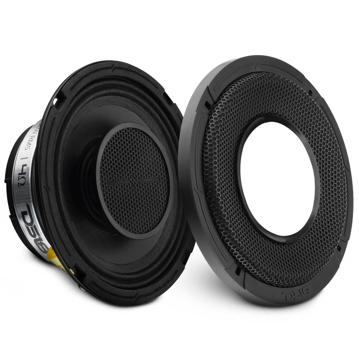 PRO 6.5" Shallow Coaxial Hybrid Mid-Range Loudspeaker with Built-in Driver | 150W RMS 4-Ohm