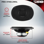 PRO 6x9” Hybrid Slim Loudspeaker With Water-Resistant Cone and Compression Driver Horn | 175W RMS 2-Ohm