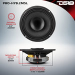 PRO 8" Hybrid Slim Loudspeaker with a 1" Compression Driver Horn