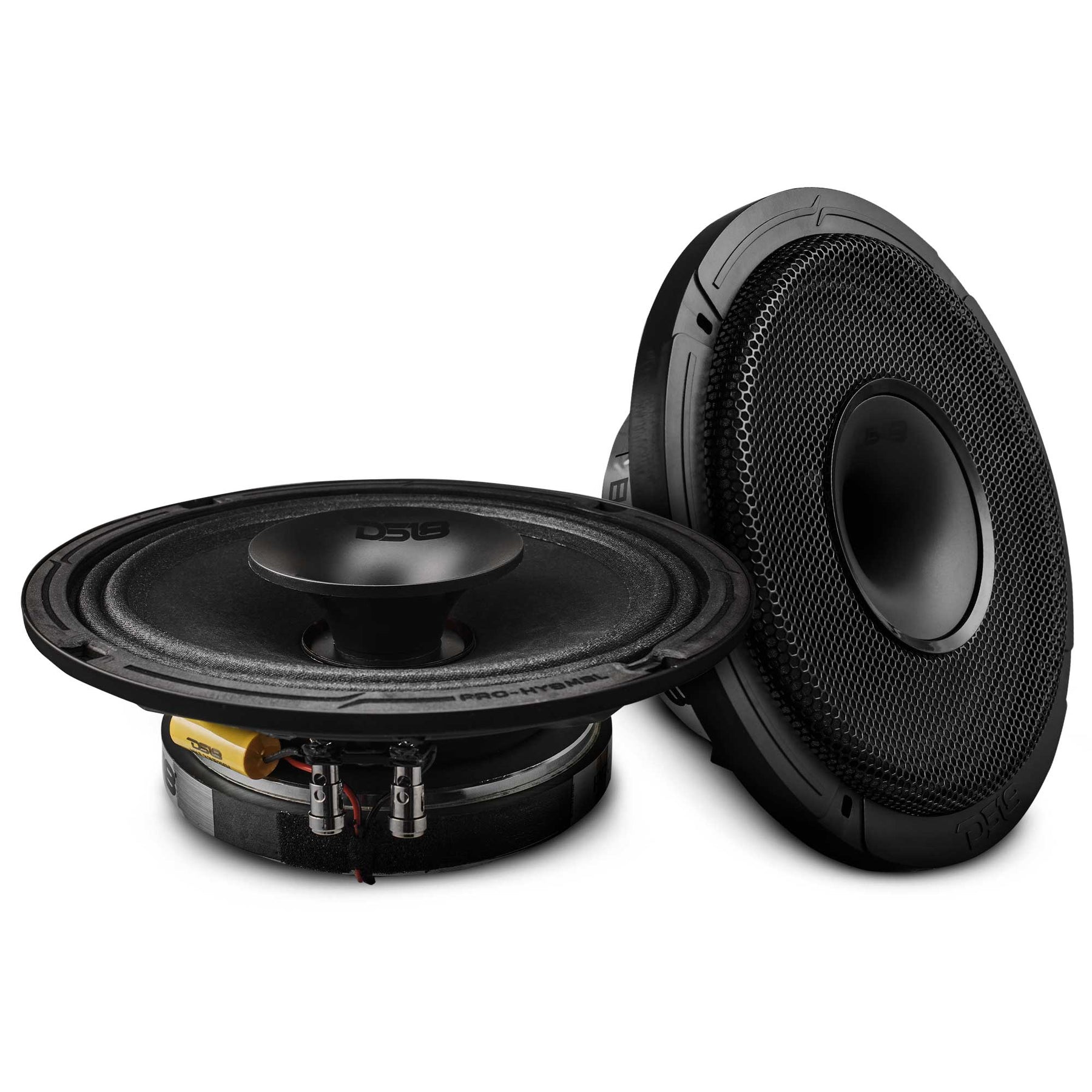 PRO 8" Shallow Coaxial Hybrid Mid-Range Loudspeaker with Built-in Driver 200 Watts Rms 8-Ohm