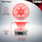 3.8" Super Bullet Tweeter 120 Watts 1" Aluminum 4-Ohm Vc with RGB LED Lights