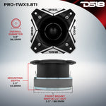 3.8" Super Bullet Tweeter 250 Watts 1.5" Titanium 8-Ohm Vc