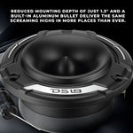 3.8" Shallow-Mount Super Bullet Compression Tweeter with 1" Aluminum Voice Coil | 100 Watts RMS 4-Ohm