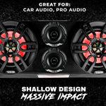 3.8" Shallow-Mount Super Bullet Compression Tweeter with 1" Aluminum Voice Coil | 100 Watts RMS 4-Ohm