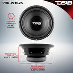 PRO 10" Water Resistant Woofer 350 Watts Rms 2-Ohm SVC