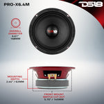 PRO-X 6.5" Mid-Range Loudspeaker 250 Watts Rms 4-Ohm