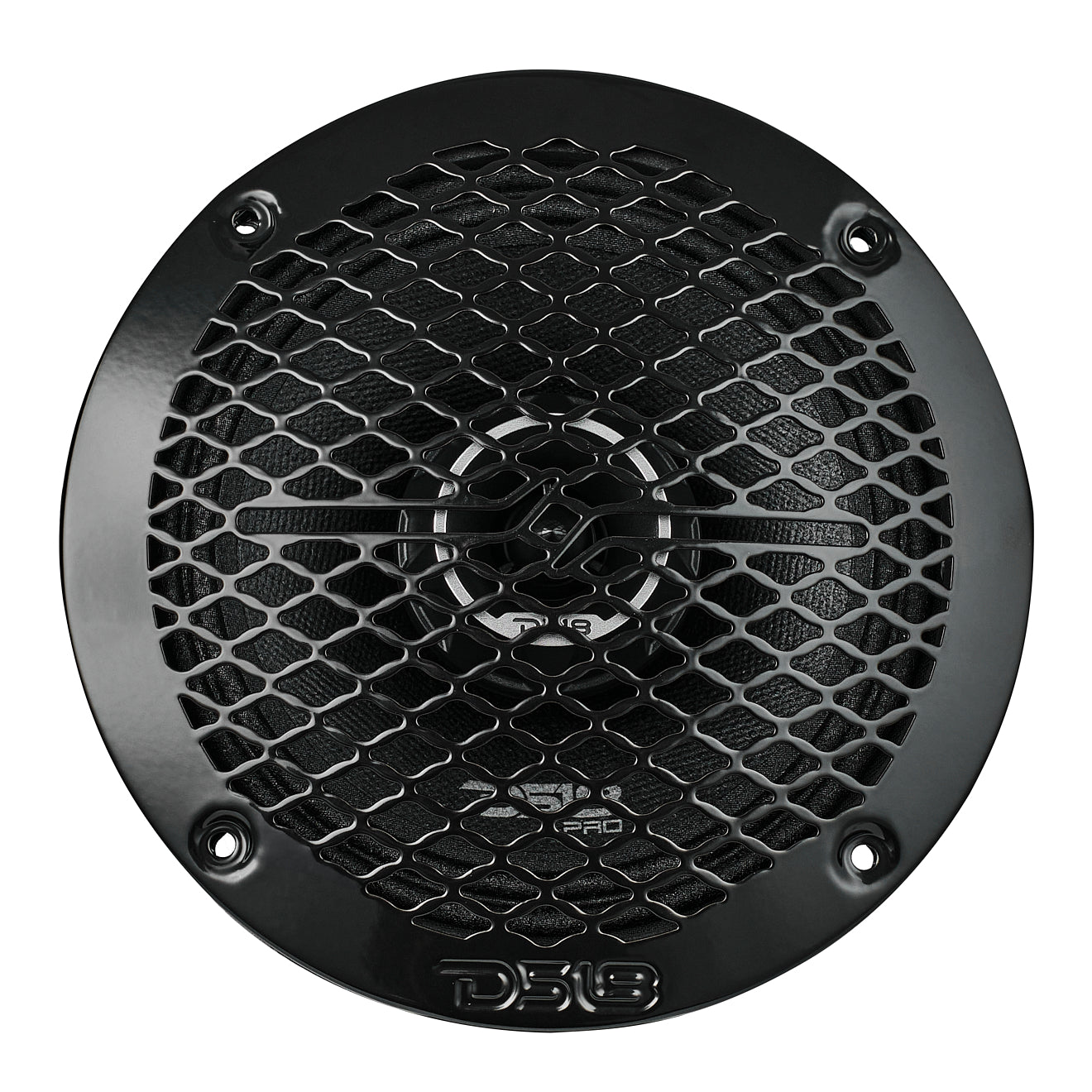 PRO-ZT 6.5" Coaxial Mid-Range Loudspeaker with Water Resistant Cone Built-in Bullet Tweeter and Grill 225 Watts Rms 4-Ohm