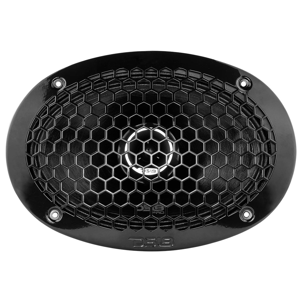PRO-ZT 6x9" Coaxial Mid-Range Loudspeaker with Water Resistant Cone Built-in Bullet Tweeter and Grill 275 Watts Rms 4-Ohm