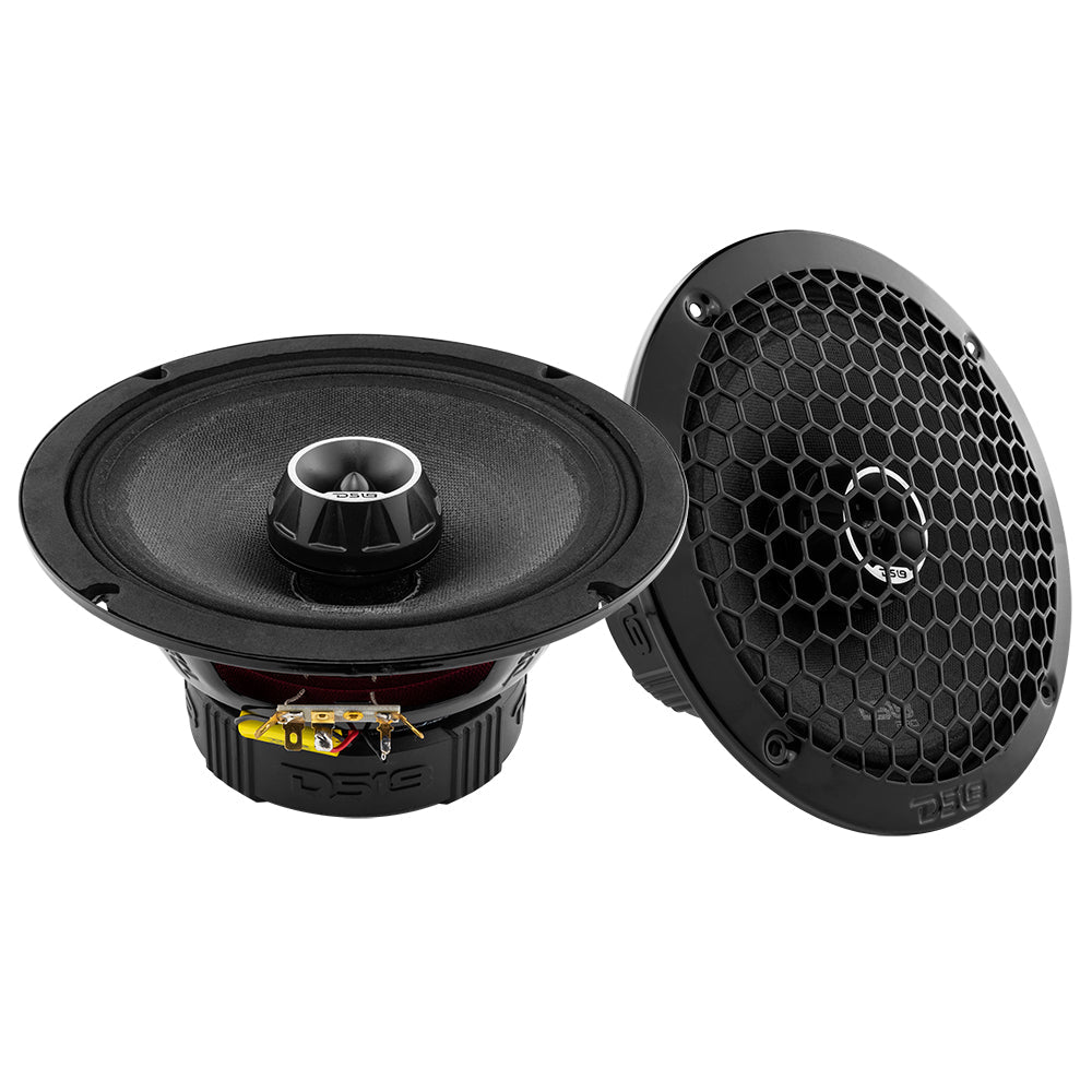 PRO-ZT 8" Coaxial Mid-Range Loudspeaker with Water Resistant Cone Built-in Bullet Tweeter and Grill 275 Watts Rms 4-Ohm (2 Speaker))