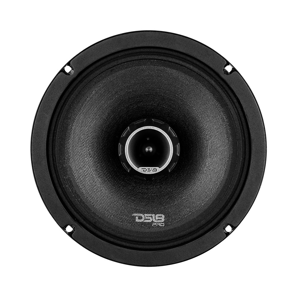 PRO-ZT 8" Coaxial Mid-Range Loudspeaker with Water Resistant Cone Built-in Bullet Tweeter and Grill 275 Watts Rms 4-Ohm (2 Speaker))