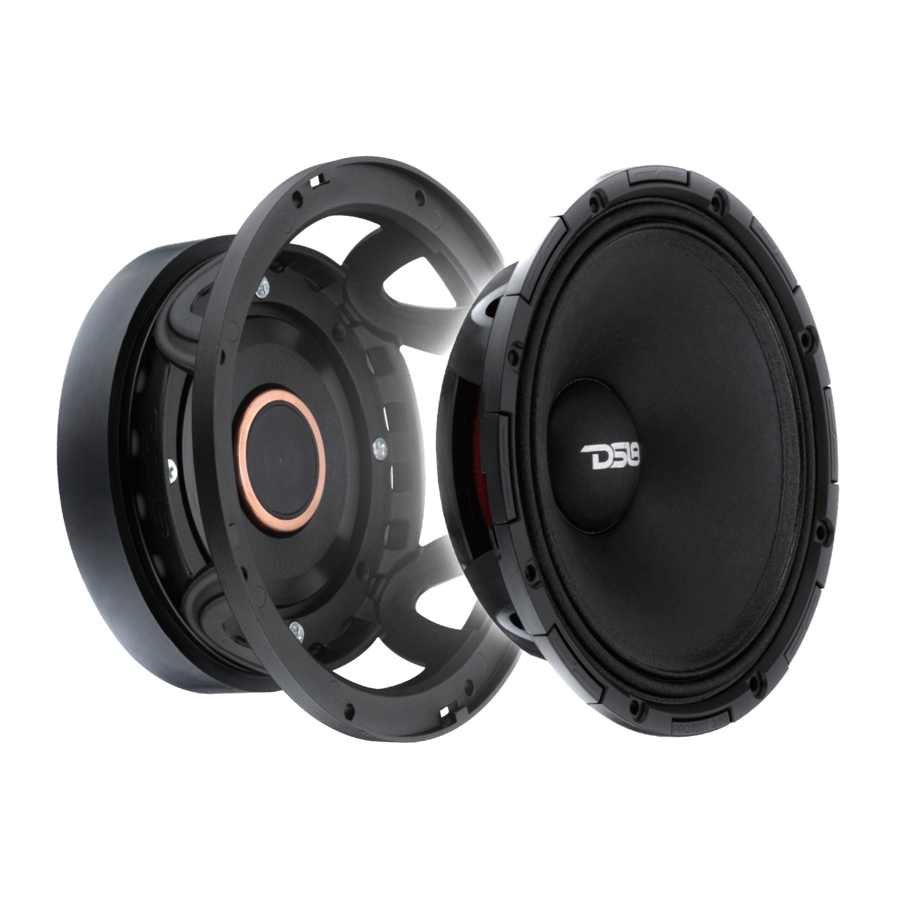 PROJECT360 6.5” High-Sensitivity Mid-High Loudspeaker - 300W RMS 4-Ohm - Rotating Recone Design For Quick Repair