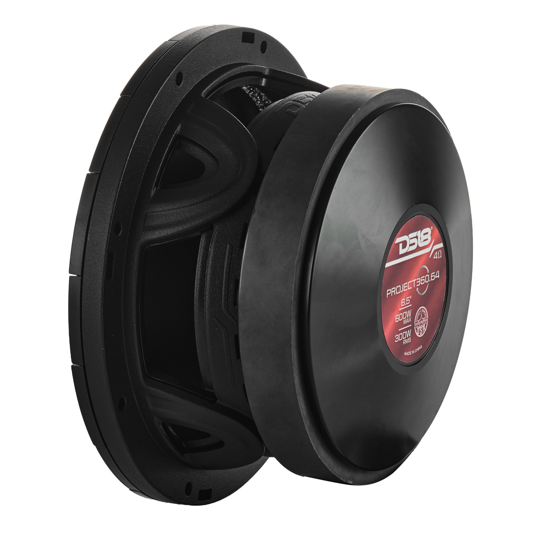 PROJECT360 6.5” High-Sensitivity Mid-High Loudspeaker - 300W RMS 4-Ohm - Rotating Recone Design For Quick Repair