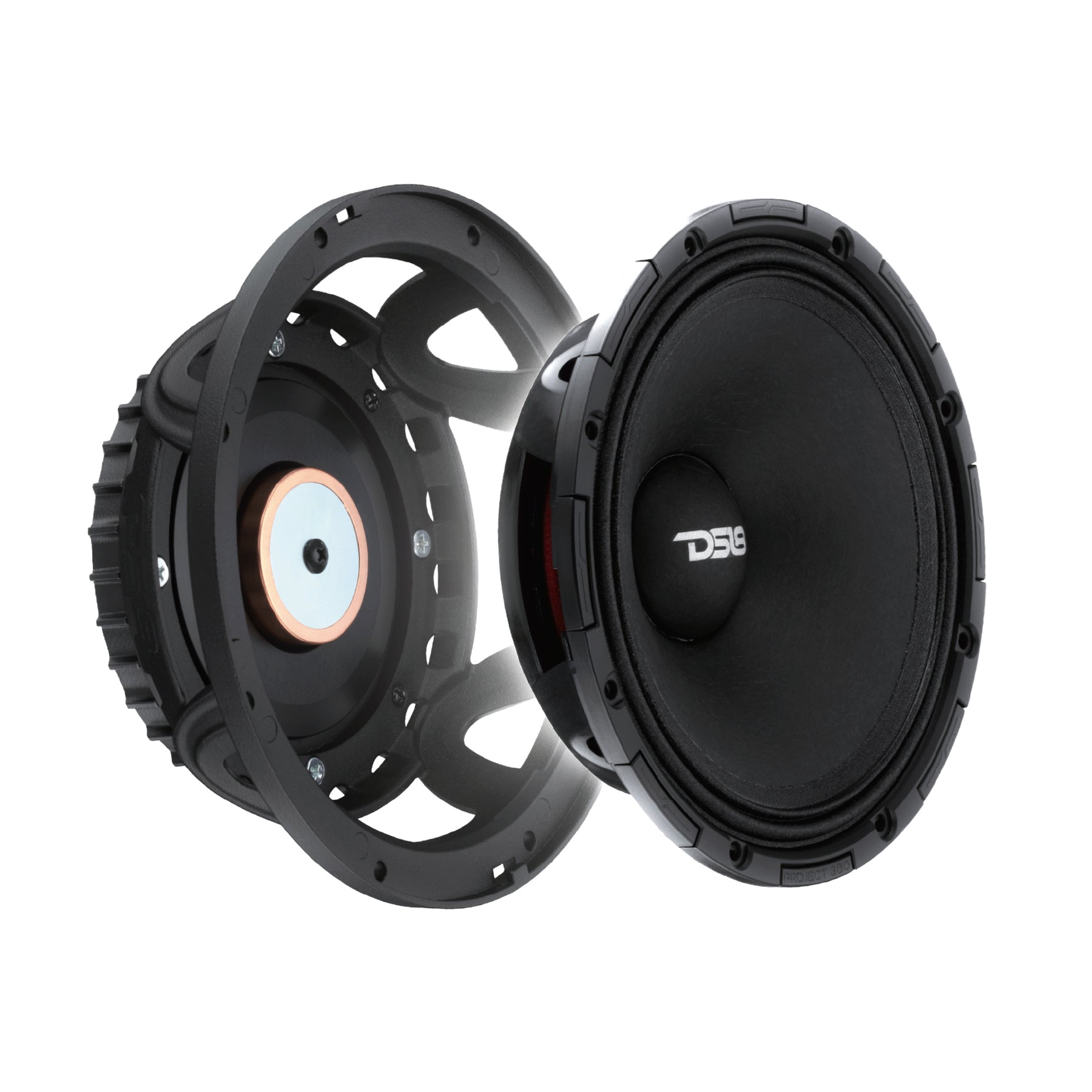 PROJECT360 6.5” High-Sensitivity Mid-High Loudspeaker With Neodymium Magnet - 350W RMS 4-Ohm - Rotating Recone Design For Quick Repair