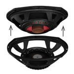 PROJECT360 6x9” High-Sensitivity Mid-High Loudspeaker With Neodymium Magnet - 350W RMS 4-Ohm - Rotating Recone Design For Quick Repair