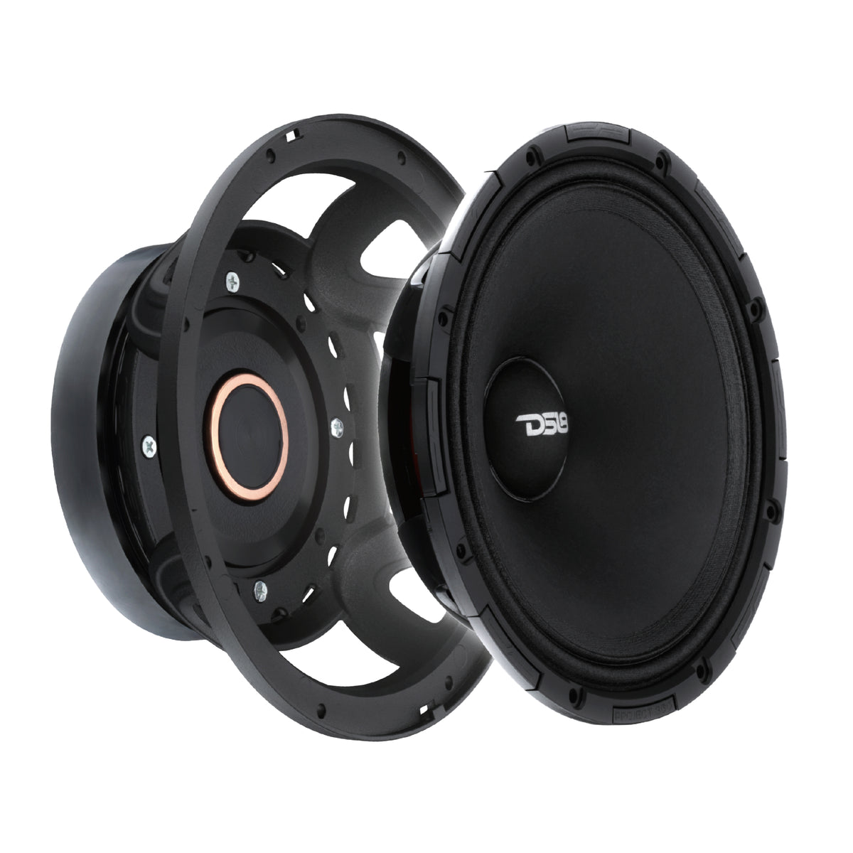 PROJECT360 8” High-Sensitivity Mid-High Loudspeaker - 300W RMS 4-Ohm - Rotating Recone Design For Quick Repair