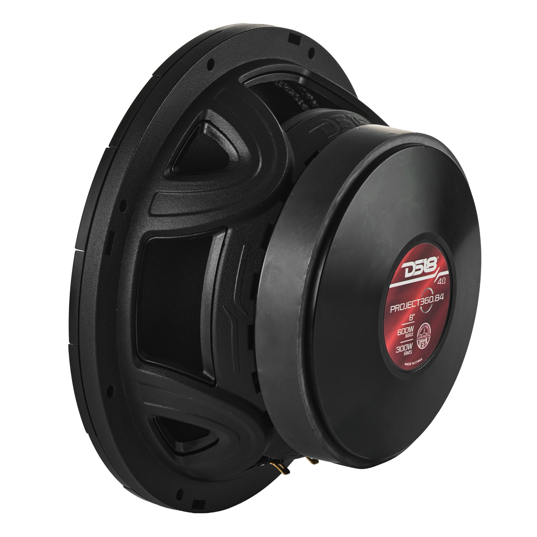 PROJECT360 8” High-Sensitivity Mid-High Loudspeaker - 300W RMS 4-Ohm - Rotating Recone Design For Quick Repair