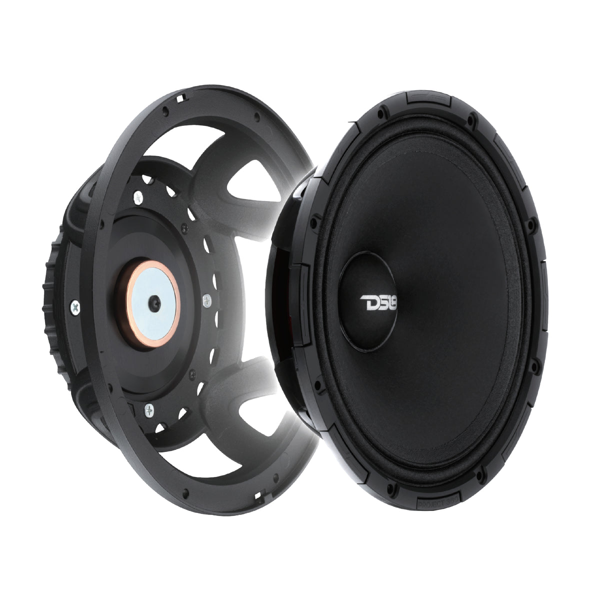 PROJECT360 8” High-Sensitivity Mid-High Loudspeaker With Neodymium Magnet - 350W RMS 4-Ohm - Rotating Recone Design For Quick Repair